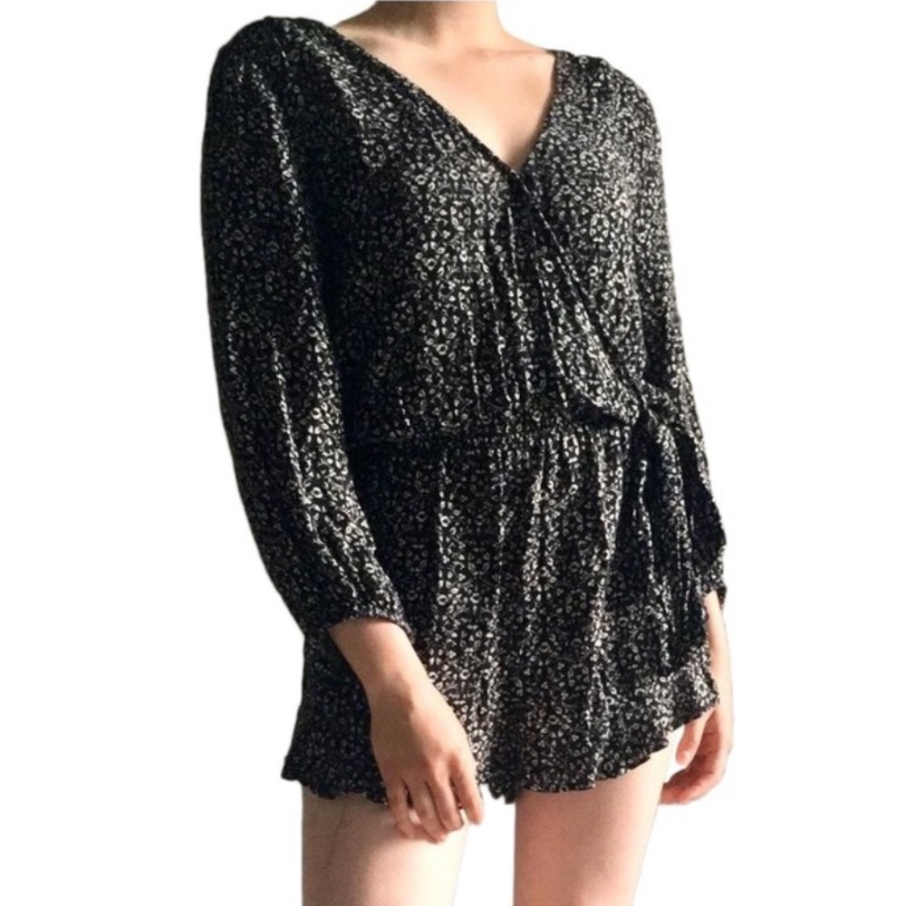 AE Floral Wrap Romper